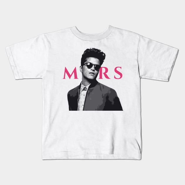 Bruno Mars Tribute - Bruno Michael Jackson Prince Kendrick Lamar Sza Ed Sheeran Music Lauryn Hill Anderson Paak Kids T-Shirt by TributeDesigns